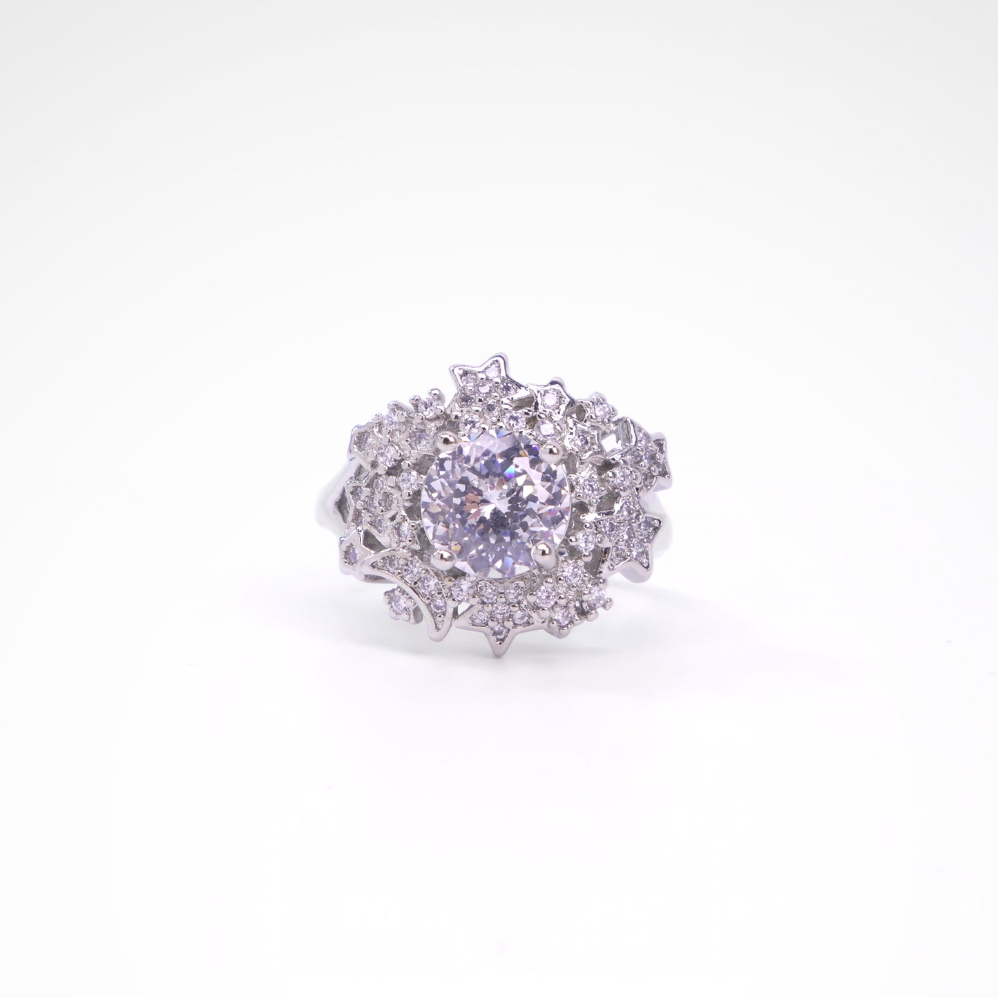 Sparkslette Celestial Starburst Halo Ring