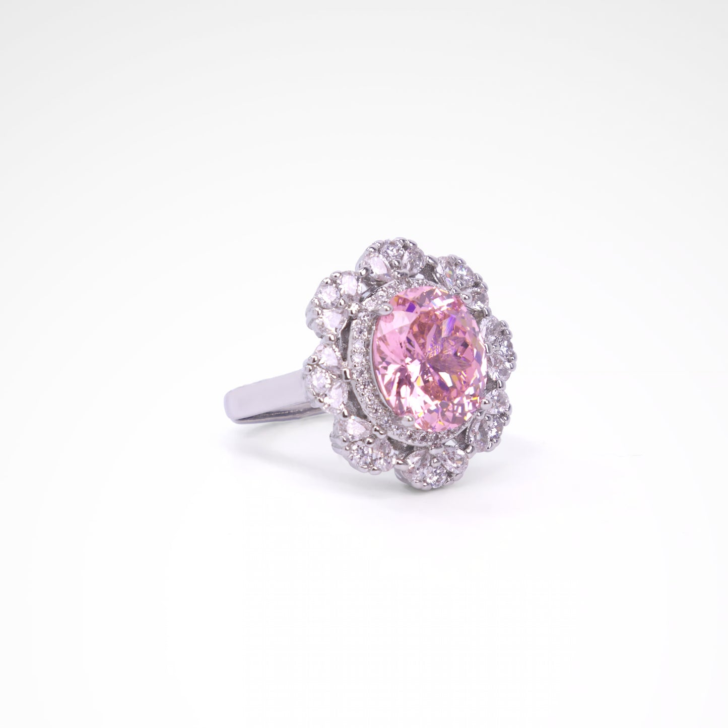 Sparkslette Blush Floral Radiance Ring