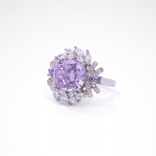 Sparkslette Lilac Whisper Halo Ring