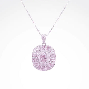 قلادة موزاييك شعاع الشمس - وردي مشرق